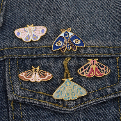 Celestial Moth Pin