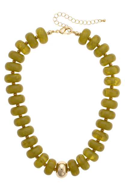 San Sebastian Beaded Resin Necklace