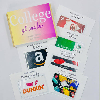 College Gift Card Box