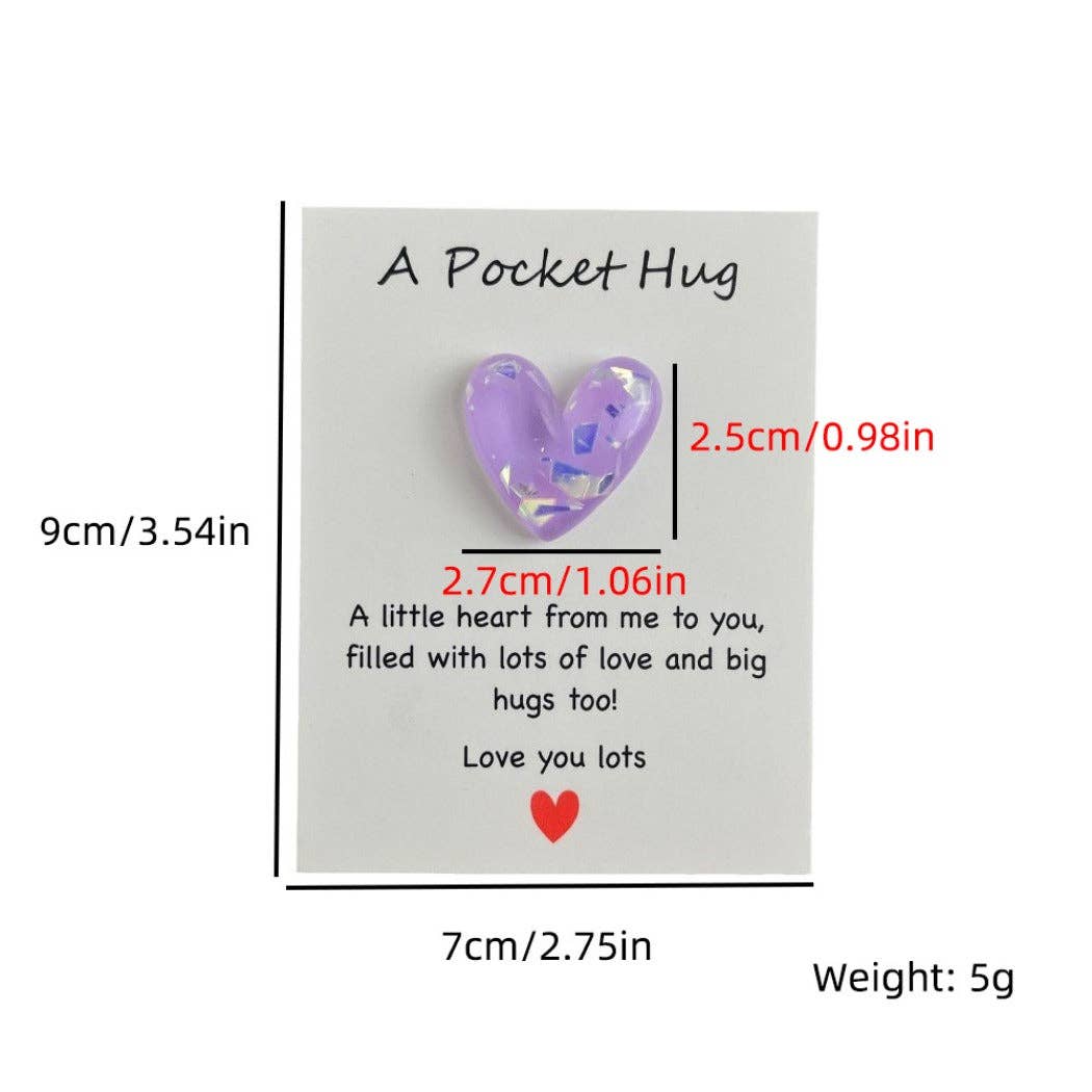 Pocket Hug Confetti Heart – Your Sparkle of Joy & Comfort