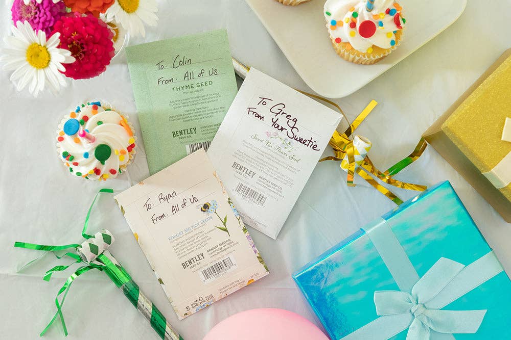 Happy Birthday Sweet Pea - Sweet Pea Seed Packets