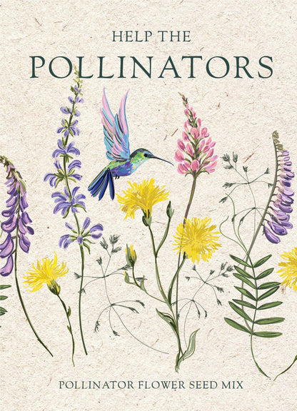 Help Pollinators Kraft Hummingbird - Pollinator Wildflower Seed