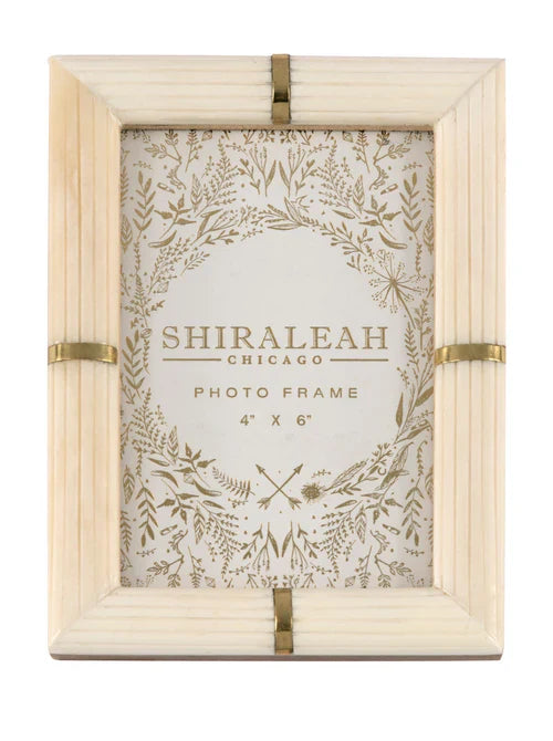 PORTOFINO CARVED 4" x 6"  PICTURE FRAME, IVORY