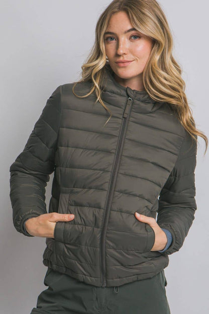 Hooded Light Puffer Jacket