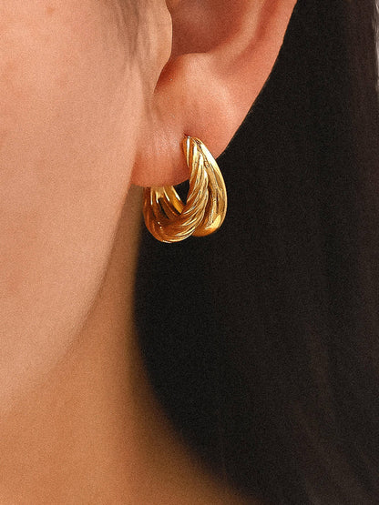 Ghislaine Double Hoops