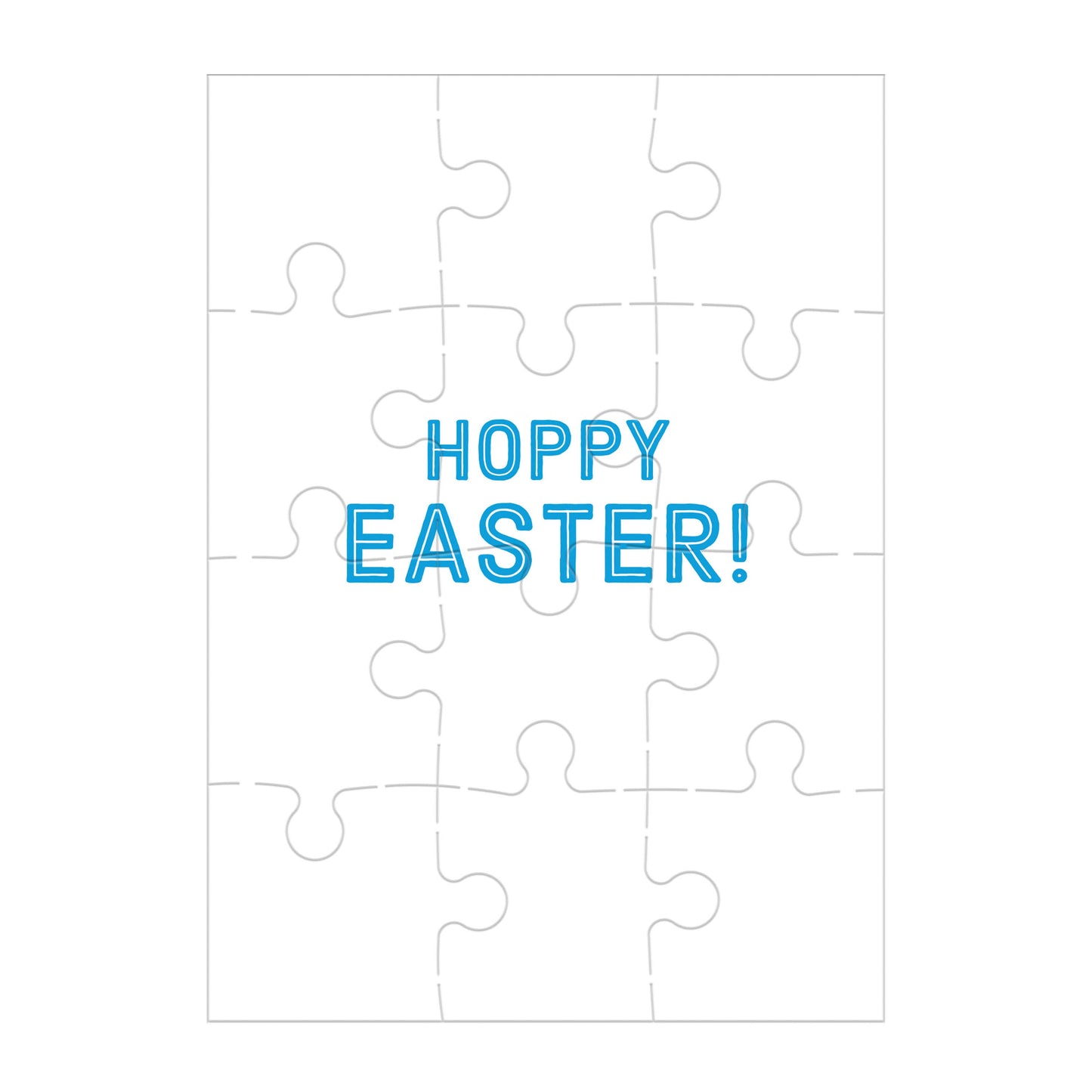 Hoppy Easter! Greeting Card Puzzle