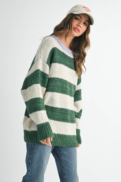 Oversized Striped Sweater