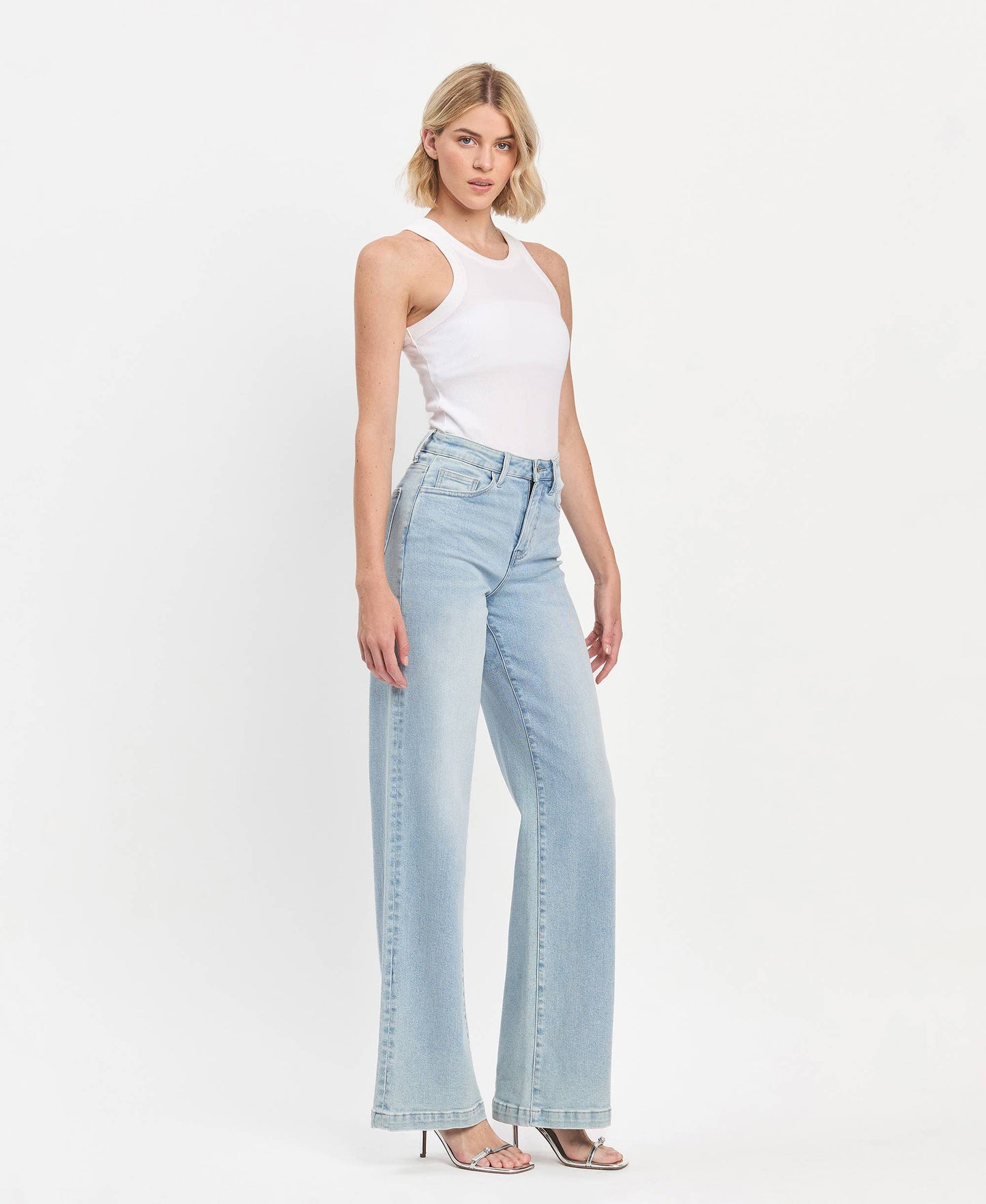Olivia Light Wash Wide Leg