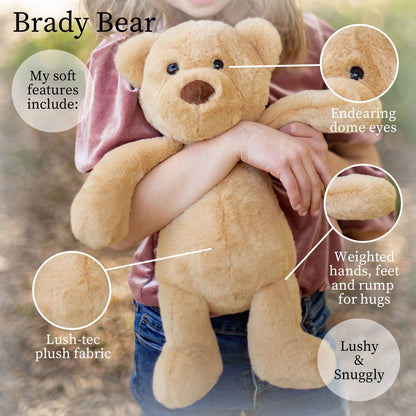 Brady Tan Bear Plush Toy