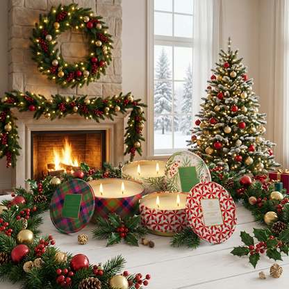 Mistletoe & Holly Luxe 12oz Tin