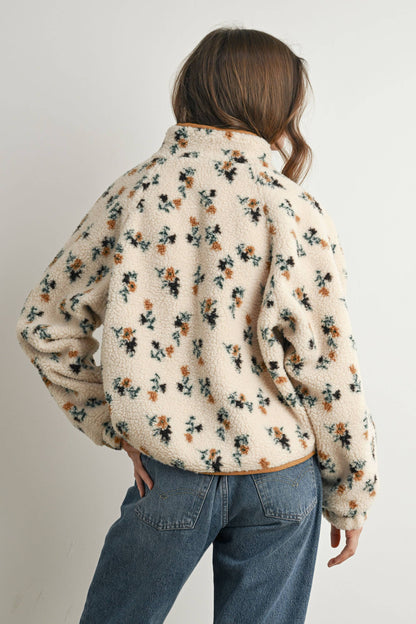 Floral Fluffy Jacket
