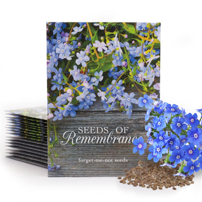 Seeds of Remembrance Memorial - Forget Me Not Seed Packets