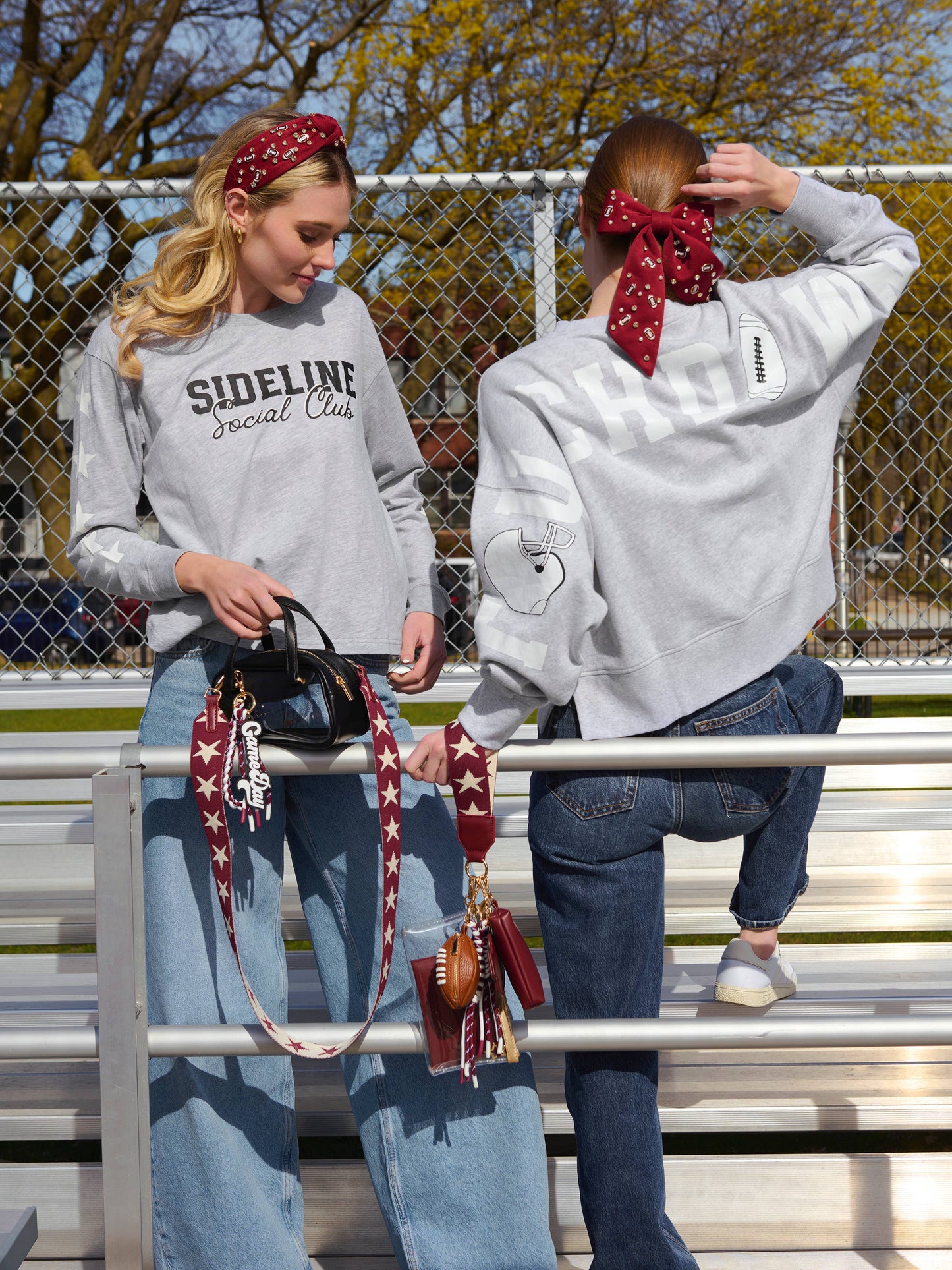 GAME DAY CHARMS BOW CLIP