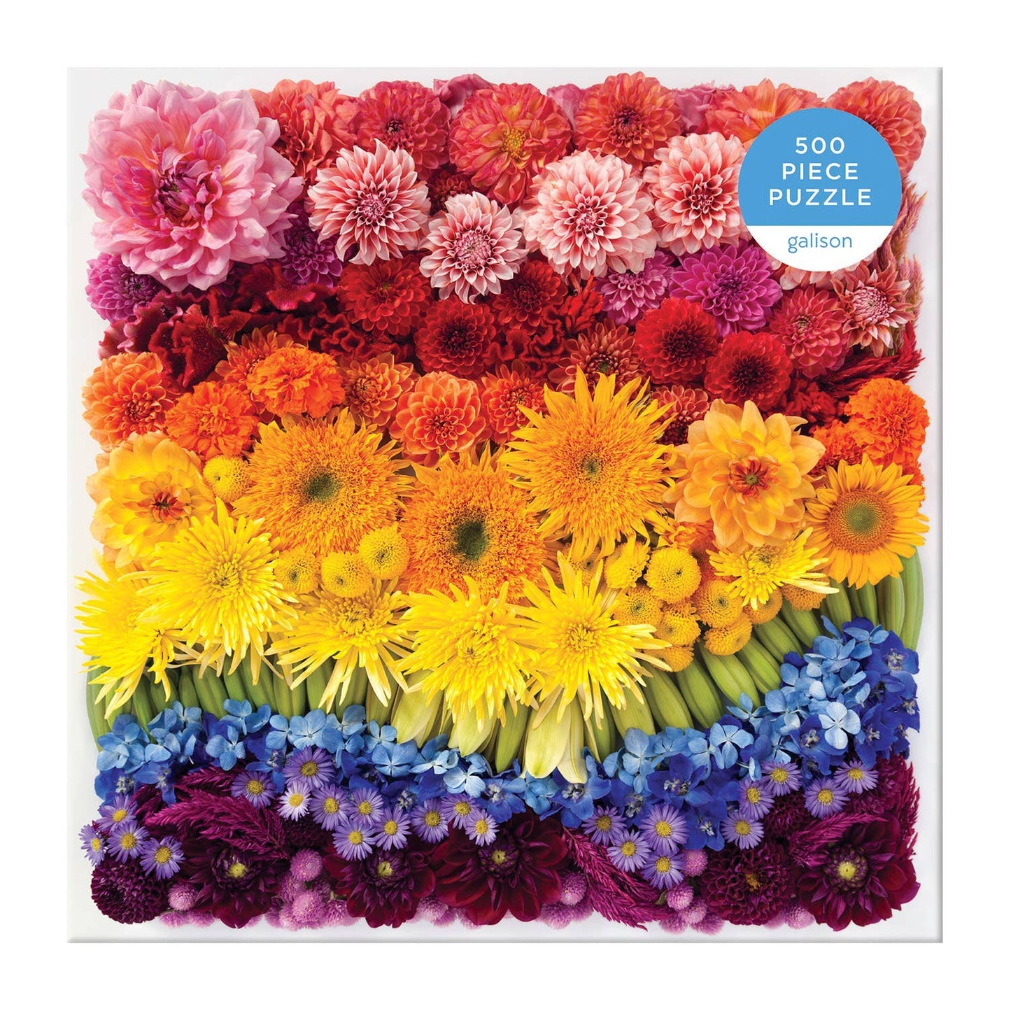 Rainbow Summer Flowers 500 Piece Puzzle