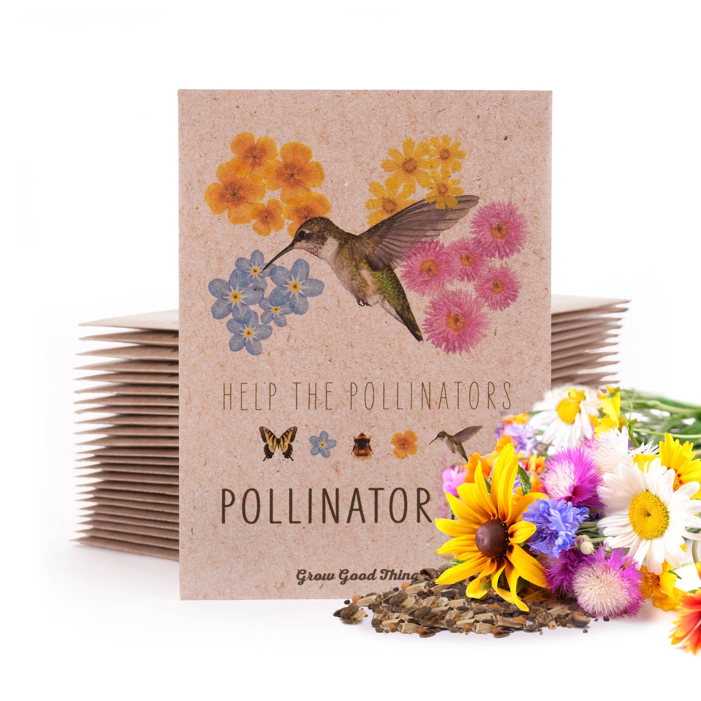 Pollinator Hummingbird - Wildflower Mix Seed Packets