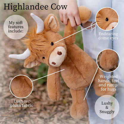 Highlandee Cow Plush Toy