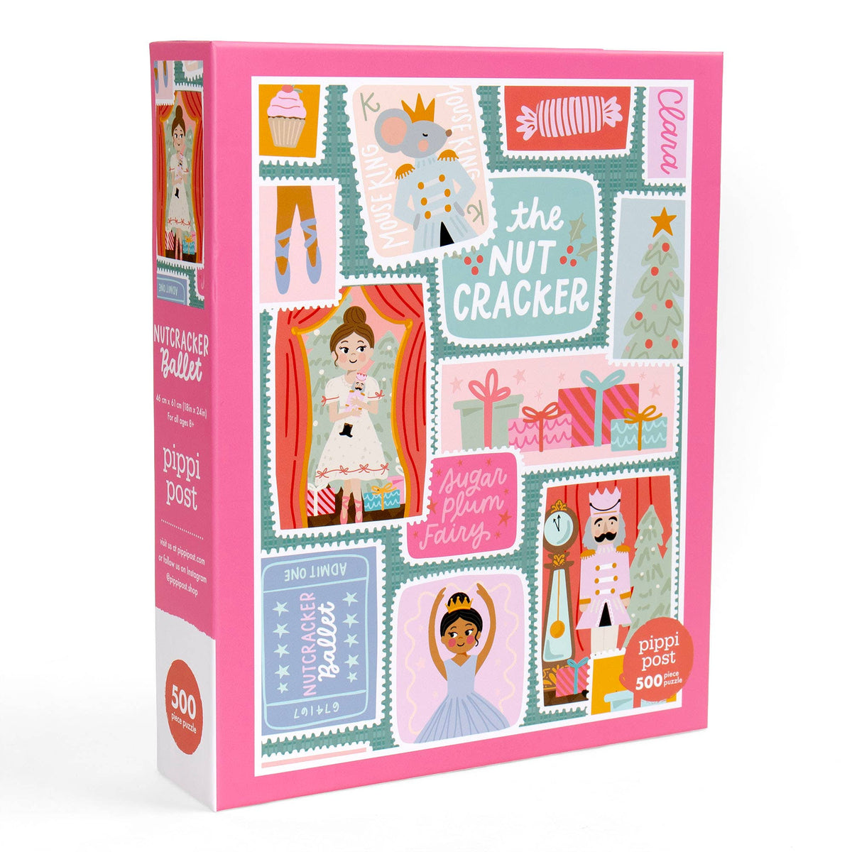 Nutcracker Ballet Stamps - 500 Piece Christmas Jigsaw Puzzle