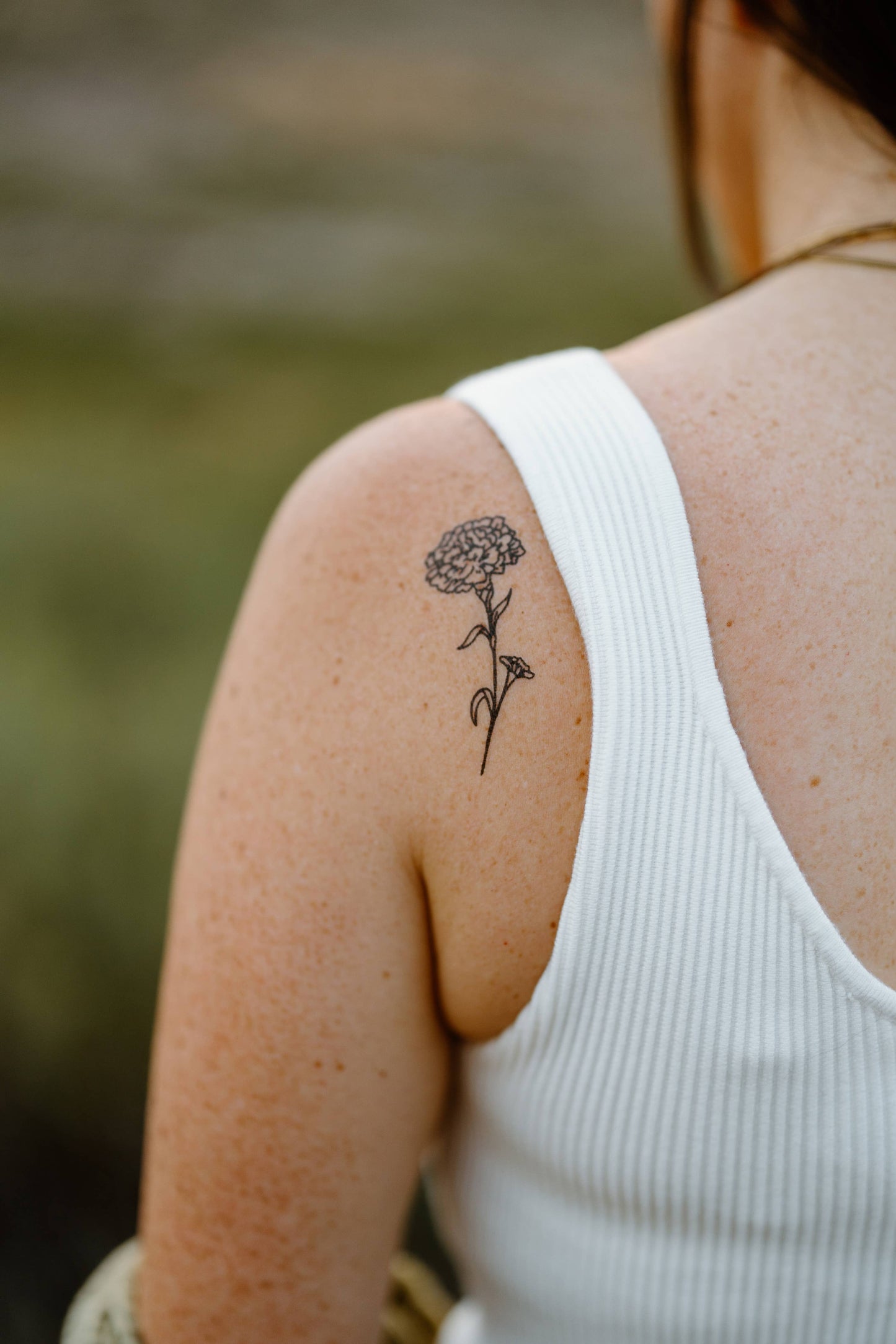 October Birth Flower - Marigold Temporary Tattoos