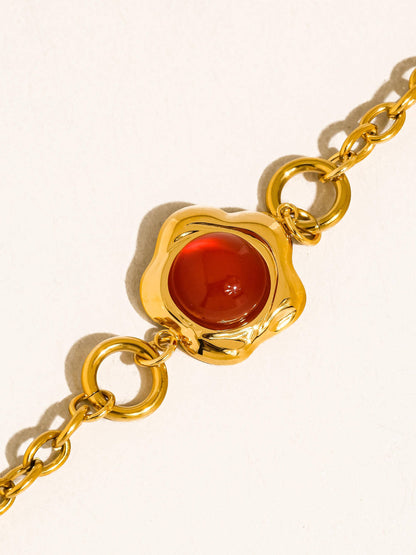 Plume Stone Chain Bracelet