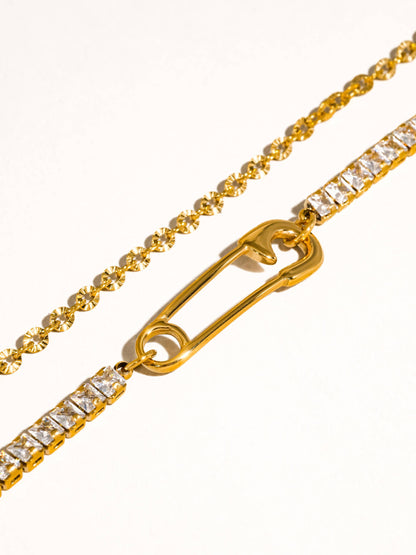 Acier Rhinestone Bracelet