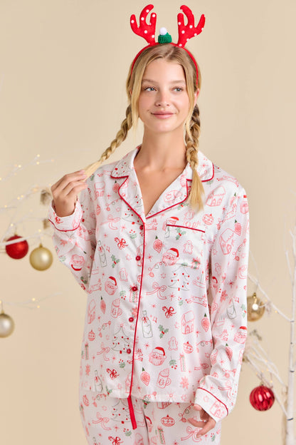 Holiday Satin PJ Set