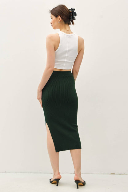 BODYCON MIDI SWEATER SKIRT