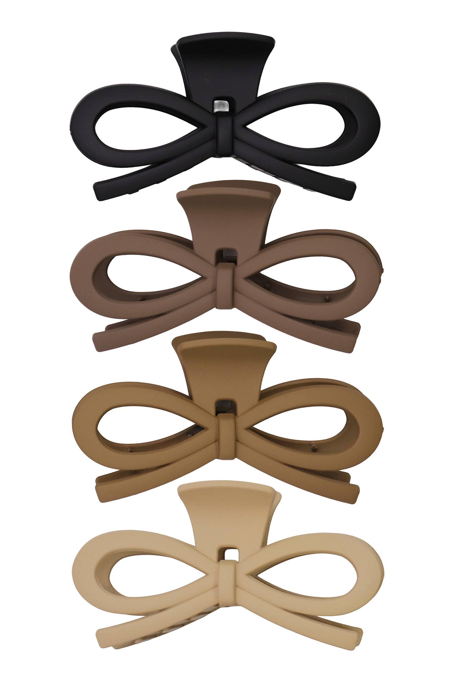 Ribbon Matte Neutral Y2k Fashion Hair Claw