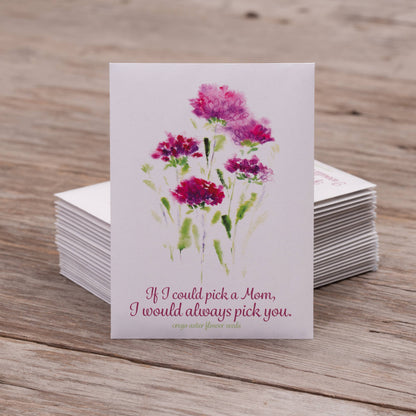 Always Pick You Mom - Aster Seed Packets