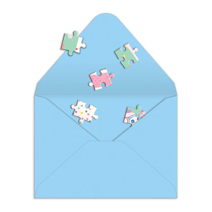 Confetti Birthday Cake Greeting Card Puzzle