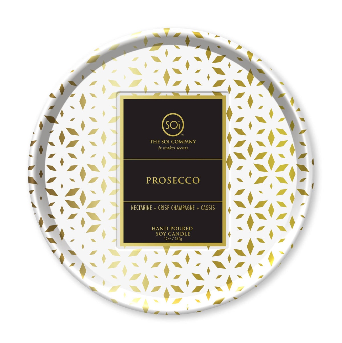 Prosecco Shimmer 12oz Candle Tin