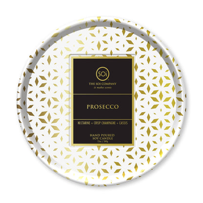 Prosecco Shimmer 12oz Candle Tin