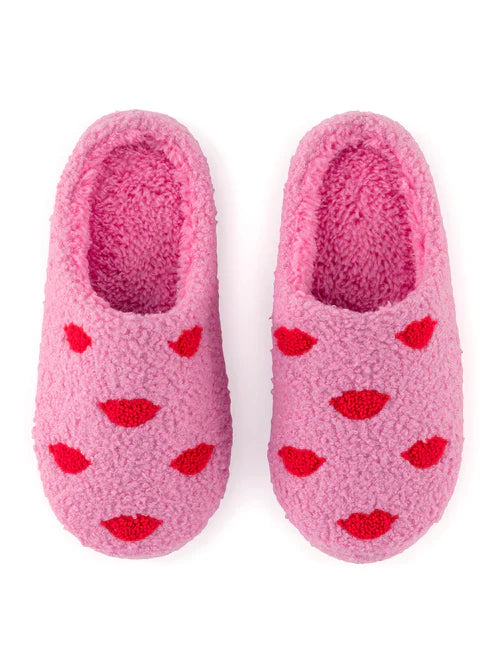 Lips Slippers, Pink