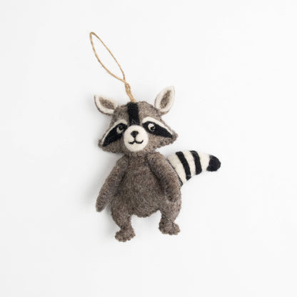 Felt Raccoon Ornament