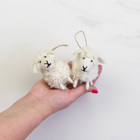 White Sheep Ornament