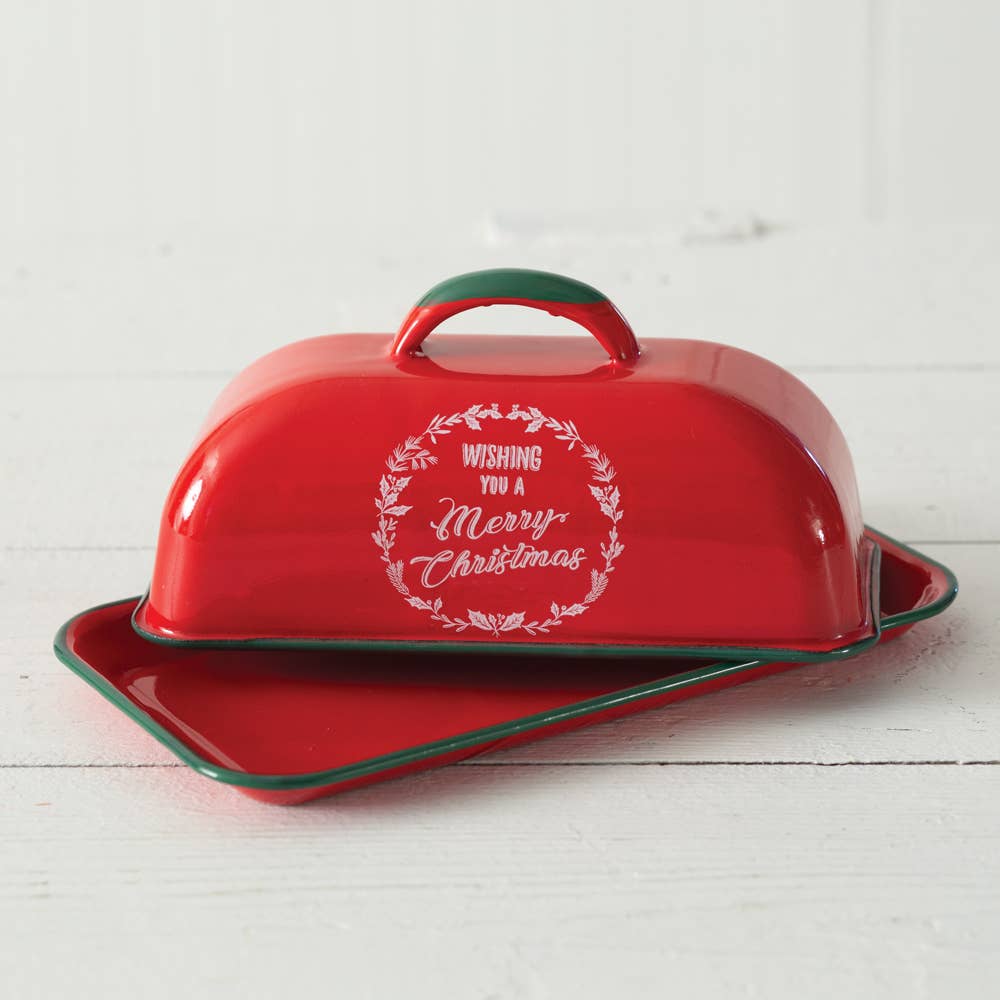 Christmas Butter Dish