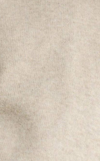 Tie Split-Hem Crewneck Long Sleeve Top