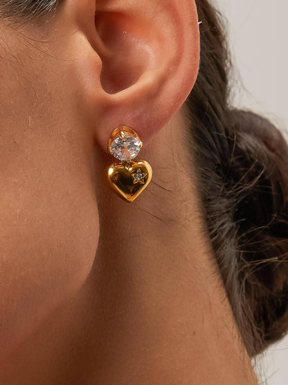 Annika Heart Earring