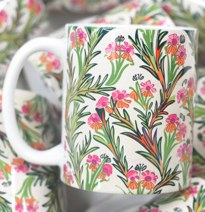 Spring Floral Ceramic Mugs