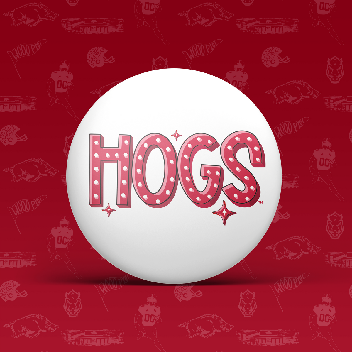 Arkansas Game Day Tailgate Buttons | Gameday Pins | Pinback