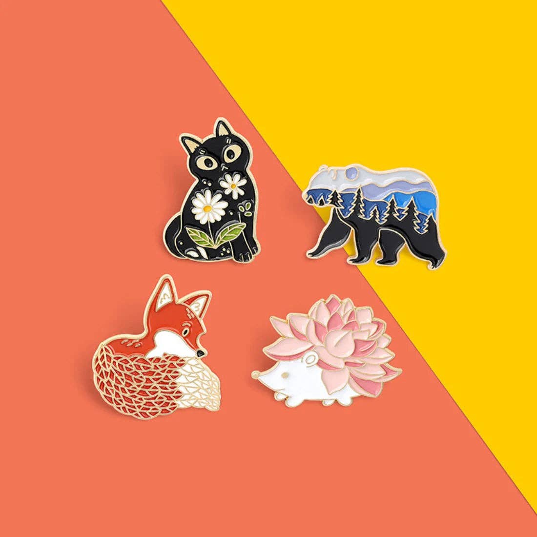 Forest Friends Enamel Pins
