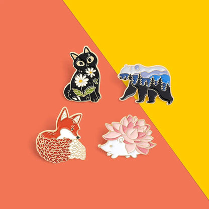 Forest Friends Enamel Pins