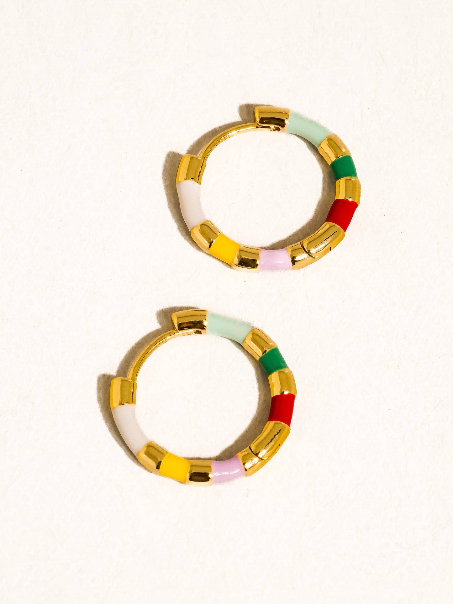 Avielle Enamel Hoops