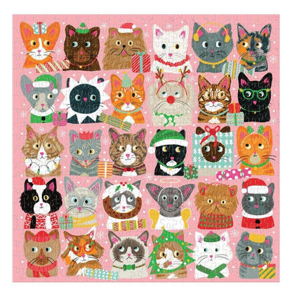 Festive Furballs 500 Piece Puzzle