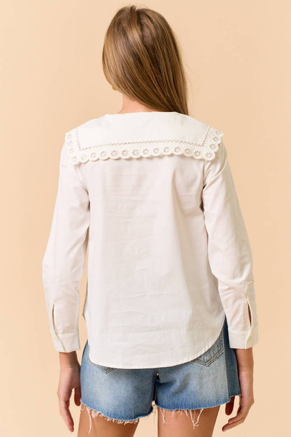 Collar Button Down Top