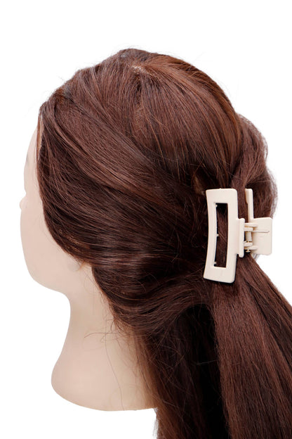 Small Block Matte Earth Tone Hair Clip