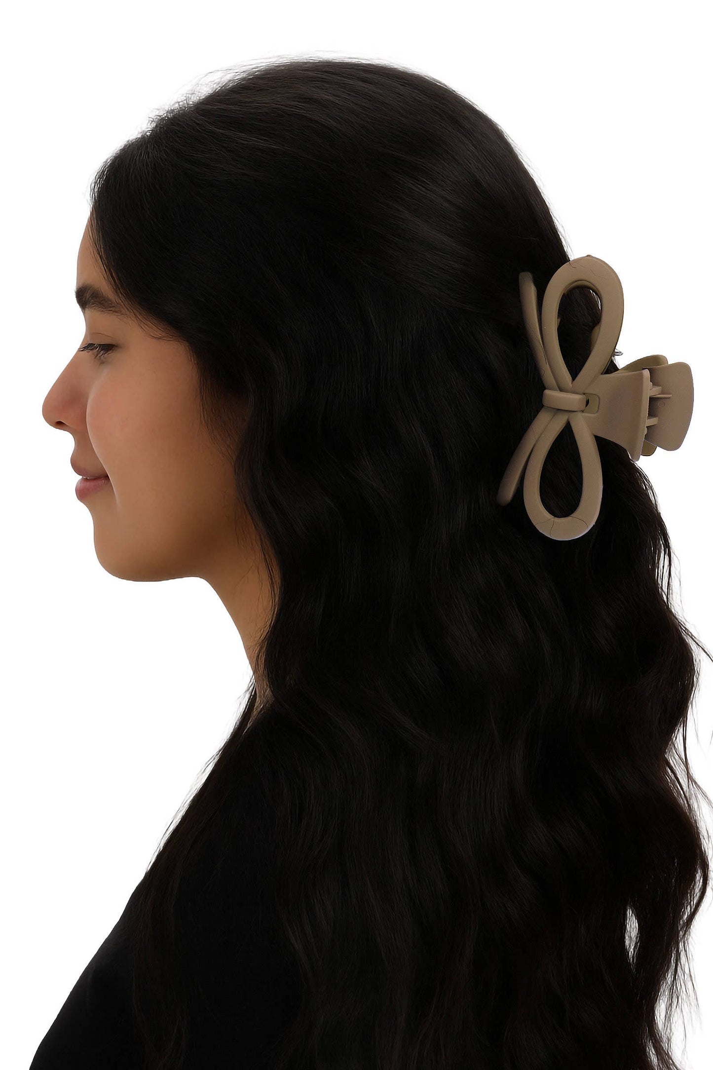 Ribbon Matte Neutral Y2k Fashion Hair Claw