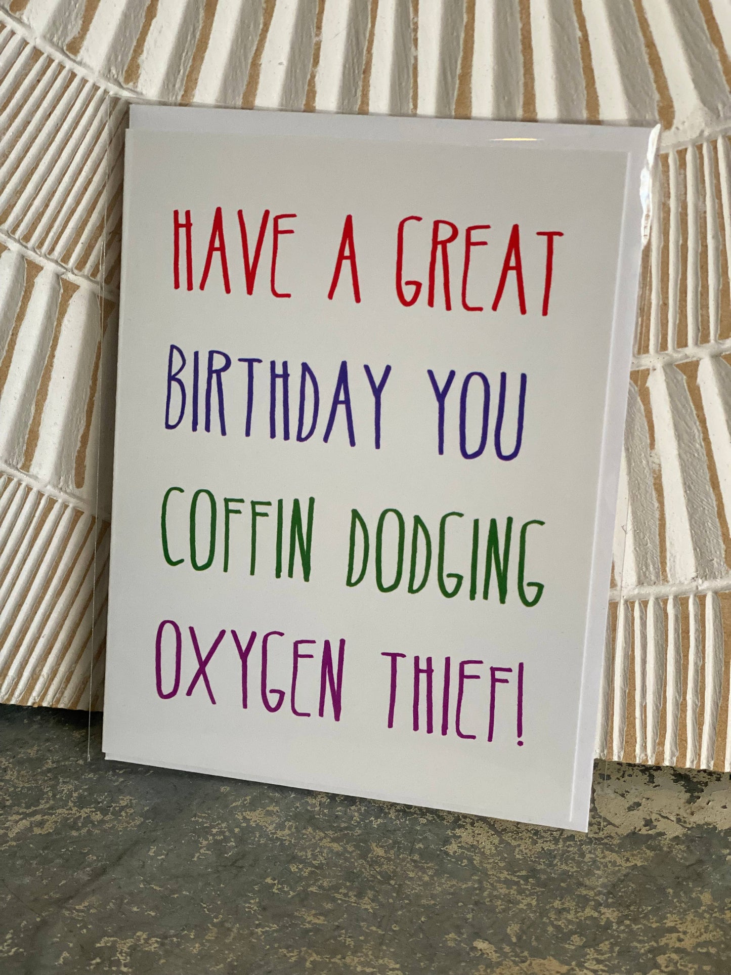 Coffin Dodging Greeting Card