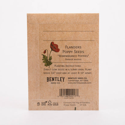 In Our Hearts Remembrance Memorial - Flanders Poppy