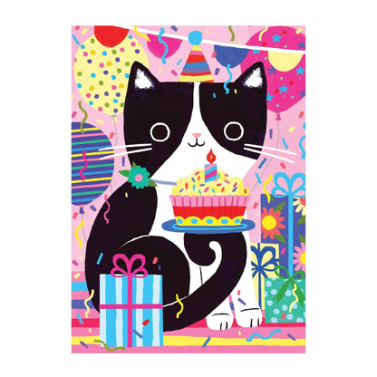Purr-fect Cat Birthday Greeting Card Puzzle