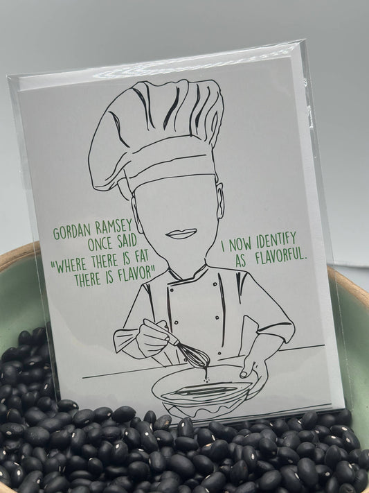 I Identify as Flavorful Greeting Card